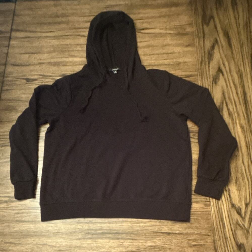Ambiance Pullover Hoodie Women's Black Size M Cotton Blend